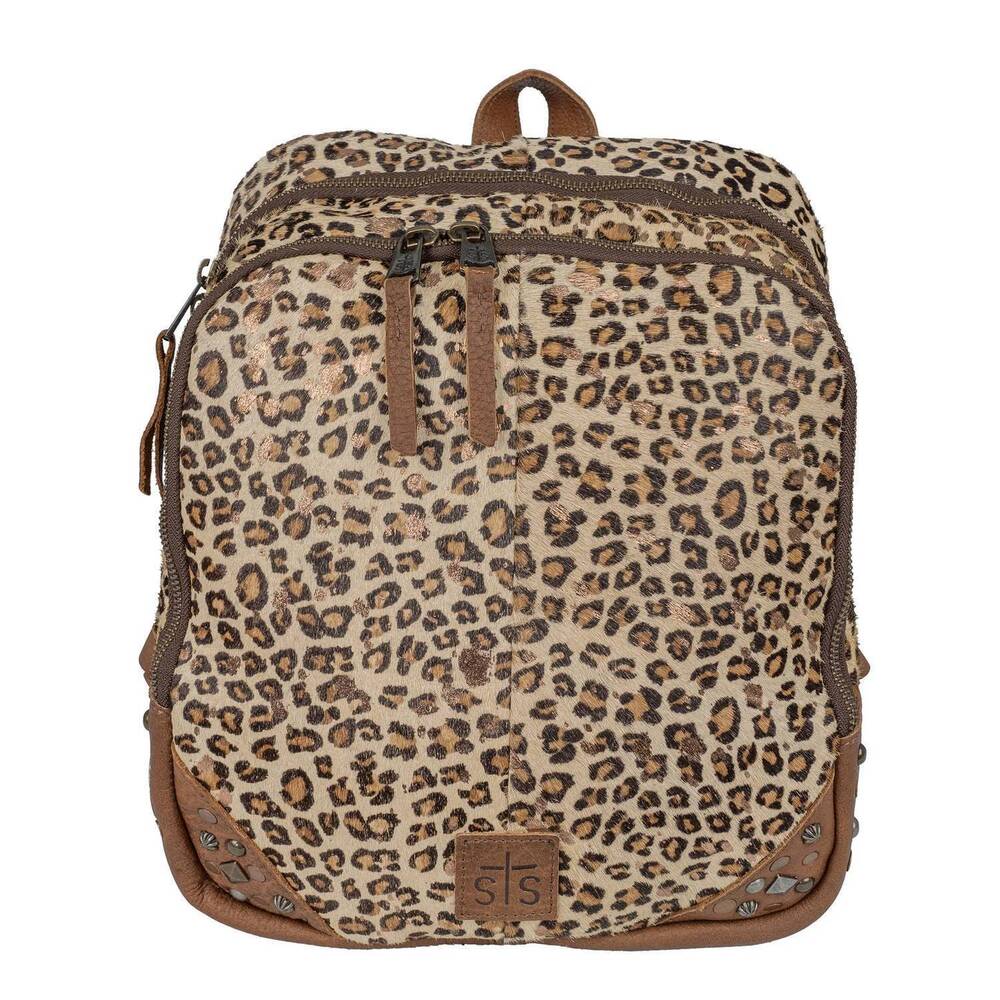 NEW STS RANCHWEAR women's great plains mini backpack in leopard